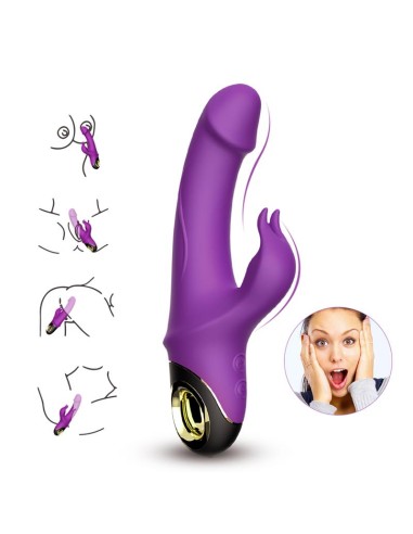 Vibrador con Rotacion 360º Purpura