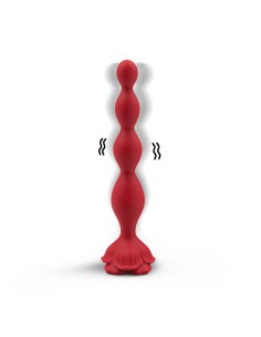 Cadena Anal con Vibracion Base de Rosa 2