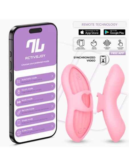 Laia Estimulador de Dedo con Calor y Funda con APP Rosa