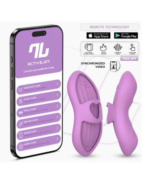 Laia Estimulador de Dedo con Calor y Funda con APP Lavanda