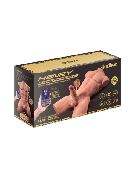 Henry Torso con Dildo Desmontable Thrusting y APP 157 kg
