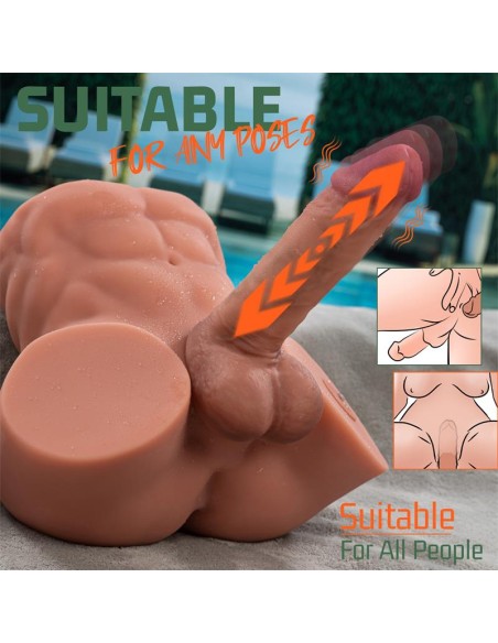 Gretel Semi Torso con Dildo Desmontable Thrusting y APP 6 kg