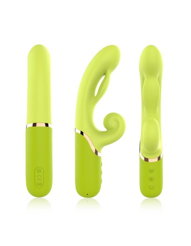 Vibrador con Funcion de Inflado Verde