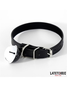 Collar con Cascabel Ajustable Negro