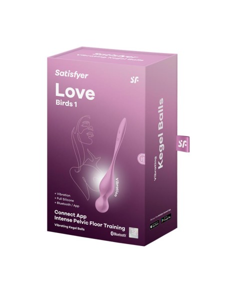 Love Birds 1 Bolas Kegel con APP Rosa