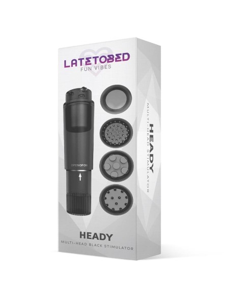 Heady Estimulador con 4 Cabezales Negro