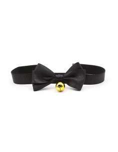 Collar con Lazo y Cascabel 29 cm Negro M 2