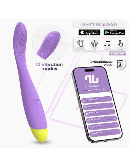 Neya Vibrador Punto G con APP Purpura