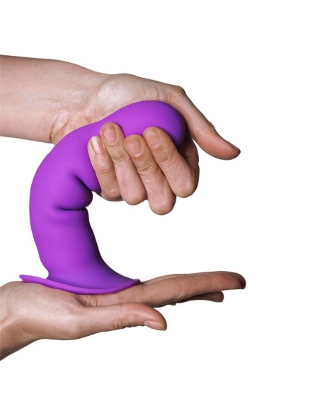 Dildo Doble Densidad Vibracion Hitsens 3 Purpura