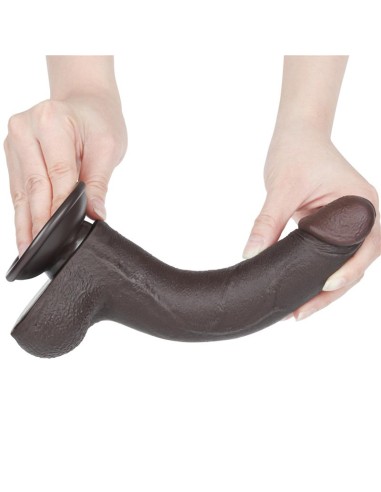 Dildo Dual Layer Piel Deslizante Retractil 85