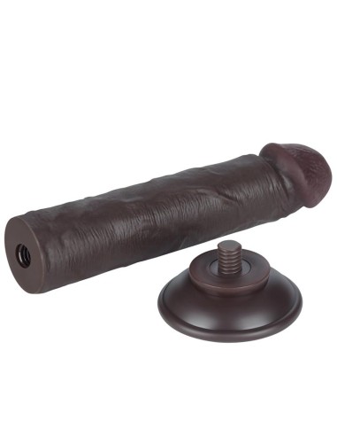 Dildo Dual Layer Piel Delizante Retractil 8