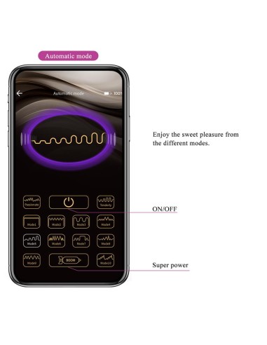 Ethan Vibrador con APP Purpura