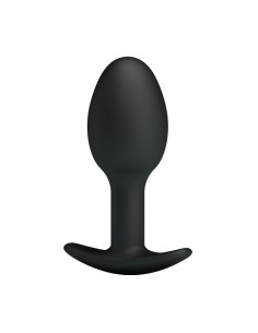 Plug Anal Silicona Negro con Bola