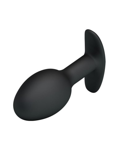 Plug Anal Silicona Negro con Bola