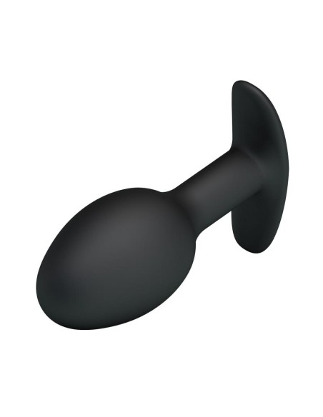 Plug Anal Silicona Negro con Bola