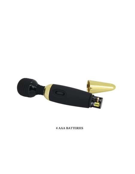 Pretty Love Masajeador Power Wand Negro y Dorado