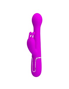 Vibrador con Thrusting y Bolas Rotatorias Dejon Rosa 2