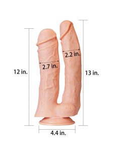 Dildo Doble King 12 Natural 2