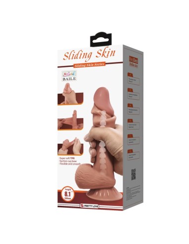 Dildo Realista Piel Deslizante Retractil 218 cm