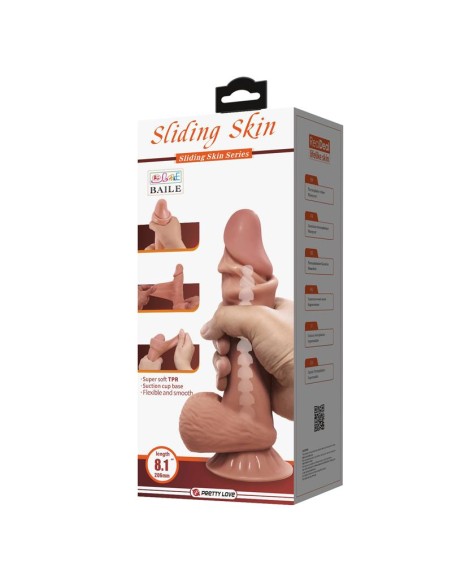 Dildo Realista Piel Deslizante Retractil 218 cm