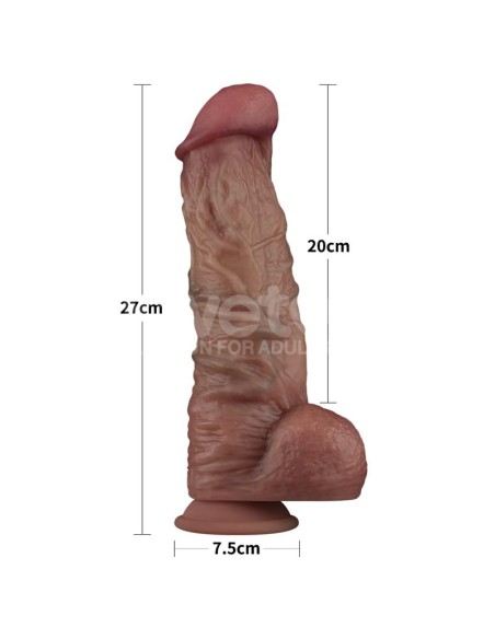 Dildo Dual Layered XXL 105 Negro