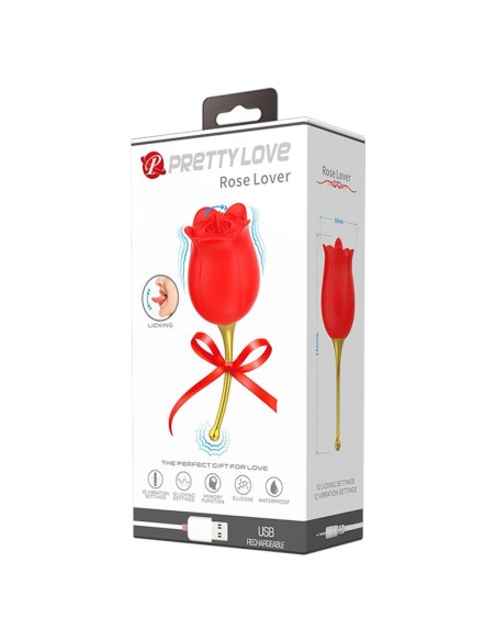 Rose Lover Estimulador con Vibracion y Licking