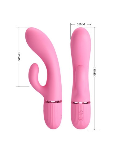 Marski Vibrador con Rabbit Punto G Rosa