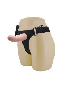 Baile Arnes con Dildo Vibrador Natural 15 cm 2