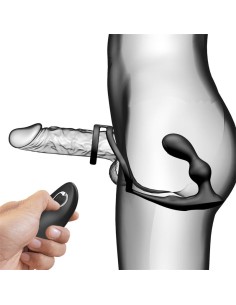 Marshall Plug Anal con Vibracion y Anillo para el Pene y Testiculos 2