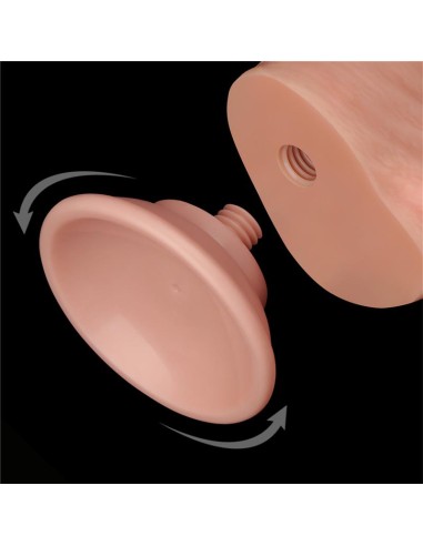 Dildo Dual Layer Piel Deslizante Retractil 8