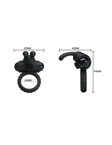 Anillo Vibrador Eudora Color Negro