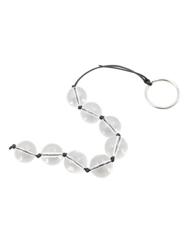 Cadena Anal con Bolas de Cristal 4 Tamanos