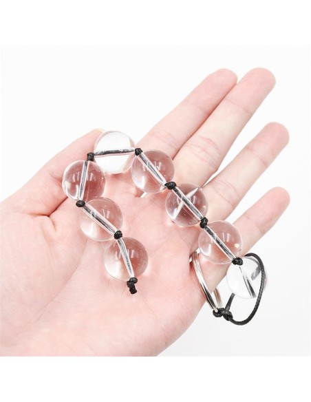 Cadena Anal con Bolas de Cristal 4 Tamanos