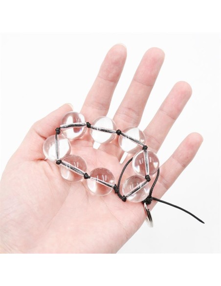 Cadena Anal con Bolas de Cristal 4 Tamanos