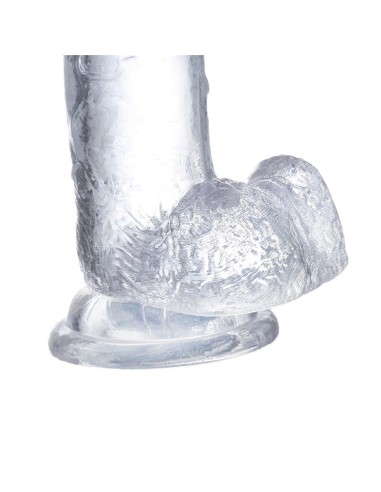 Dildo Realista con Testiculos Material Cristalino 155 cm