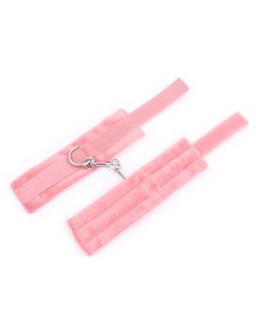 Esposas de Tela con Velcro para Munecas con Pelo Largo Rosa 2