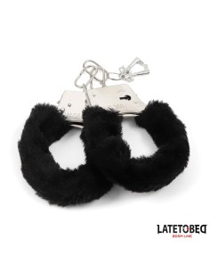Esposas de Metal Furry con Pelo Negro