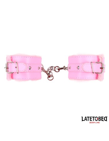 Esposas para Tobillos con Pelo Rosa