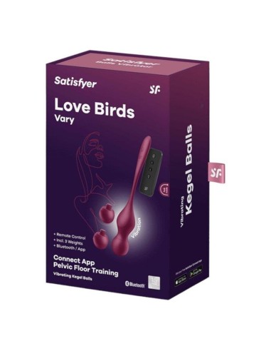 Love Birds Vary con APP Rojo Vino