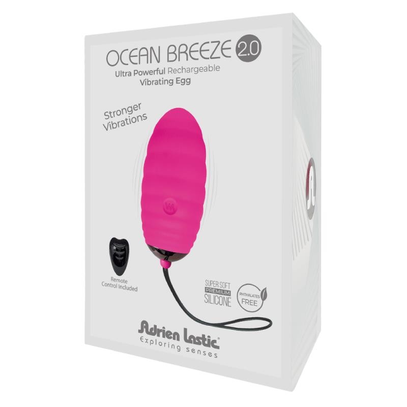 Huevo Vibrador con Control Remoto Ocean Breeze 2.0 Rosa