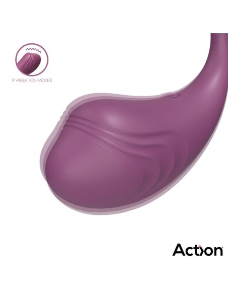 Luvia Huevo Vibrador con Control Remoto USB Purpura