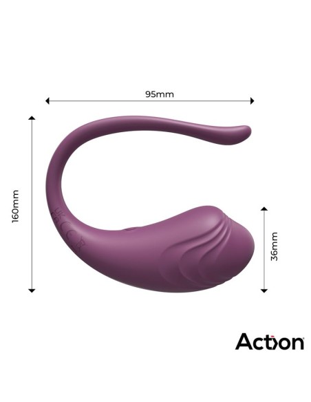 Luvia Huevo Vibrador con Control Remoto USB Purpura