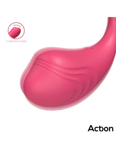 Luvia Huevo Vibrador con Control Remoto USB Rosa