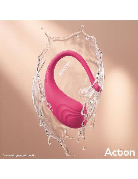 Luvia Huevo Vibrador con Control Remoto USB Rosa