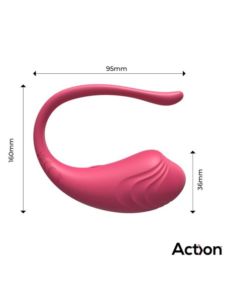 Luvia Huevo Vibrador con Control Remoto USB Rosa