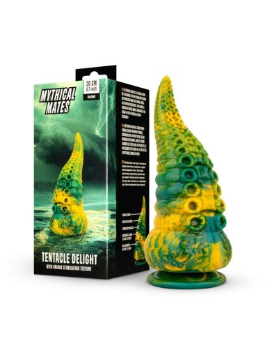 Dildo Tentacle Delight Verde y Amarillo 224 cm 88