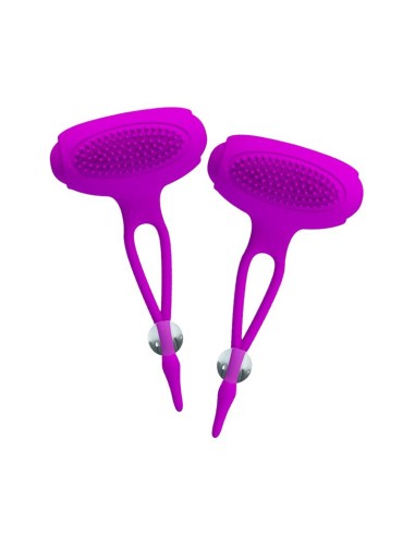 Pretty Love Pinzas para Pezones Bancroft Color Purpura