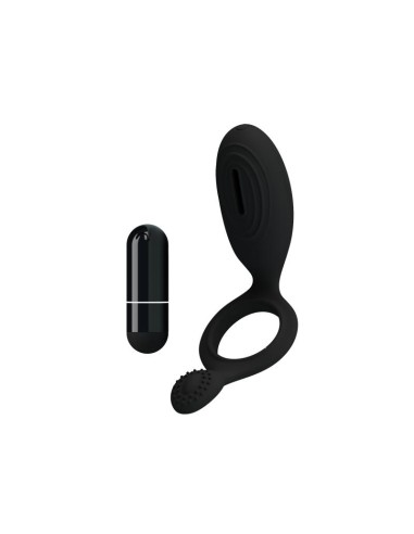 Pretty Love Anillo Vibrador Ethel Color Negro