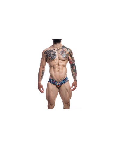 Calzoncillo Alto High Cut Cheeky Brief Tattoo Talla XL