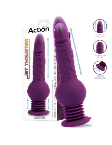 Booster Vibrador con Thrusting Ultra Jet Thruster con Potente Ventosa